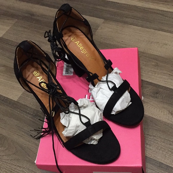 Allegra K Shoes - Allegra K women lace up open toe sandals size 9.5